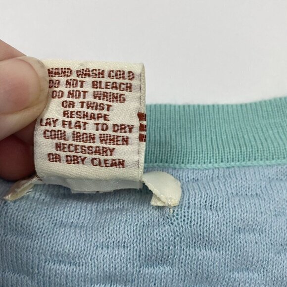 Sundance Blue Cardigan Sweater Textured Button Front Size Medium - Picture 6 of 11